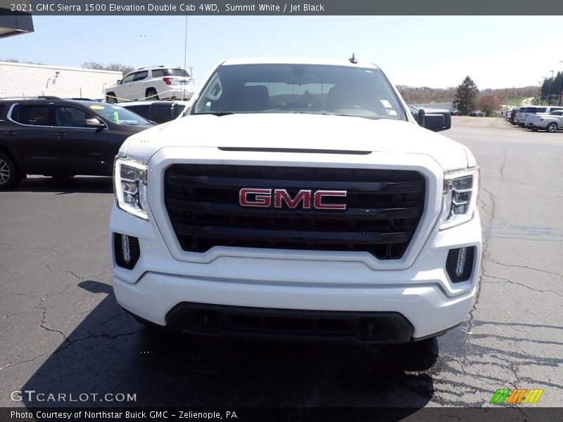 Summit White / Jet Black 2021 GMC Sierra 1500 Elevation Double Cab 4WD