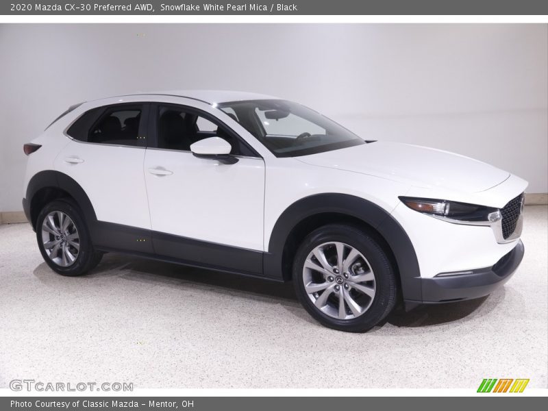 Snowflake White Pearl Mica / Black 2020 Mazda CX-30 Preferred AWD