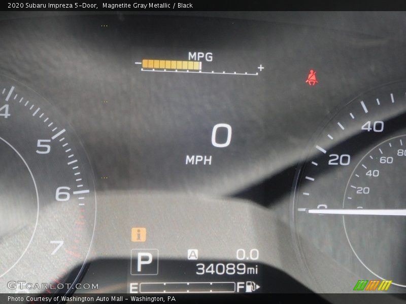 Magnetite Gray Metallic / Black 2020 Subaru Impreza 5-Door