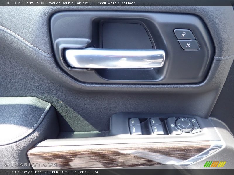 Summit White / Jet Black 2021 GMC Sierra 1500 Elevation Double Cab 4WD