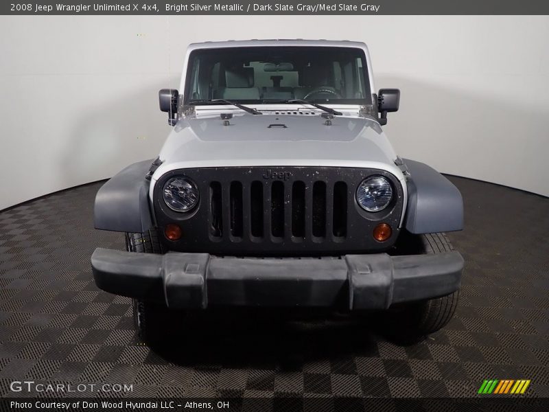 Bright Silver Metallic / Dark Slate Gray/Med Slate Gray 2008 Jeep Wrangler Unlimited X 4x4