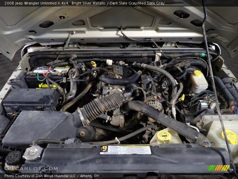 Bright Silver Metallic / Dark Slate Gray/Med Slate Gray 2008 Jeep Wrangler Unlimited X 4x4