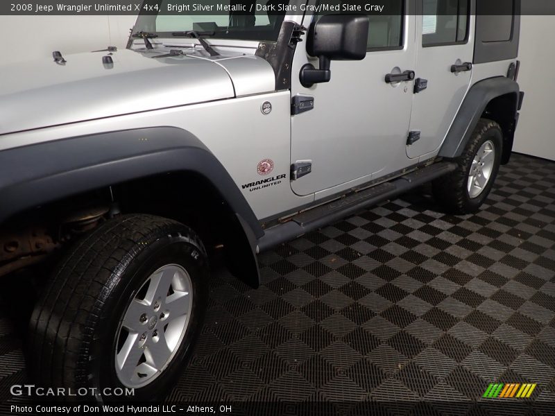 Bright Silver Metallic / Dark Slate Gray/Med Slate Gray 2008 Jeep Wrangler Unlimited X 4x4