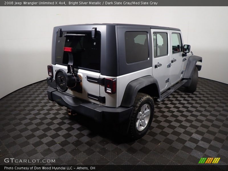 Bright Silver Metallic / Dark Slate Gray/Med Slate Gray 2008 Jeep Wrangler Unlimited X 4x4