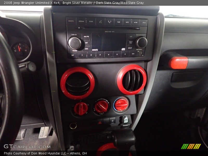 Bright Silver Metallic / Dark Slate Gray/Med Slate Gray 2008 Jeep Wrangler Unlimited X 4x4