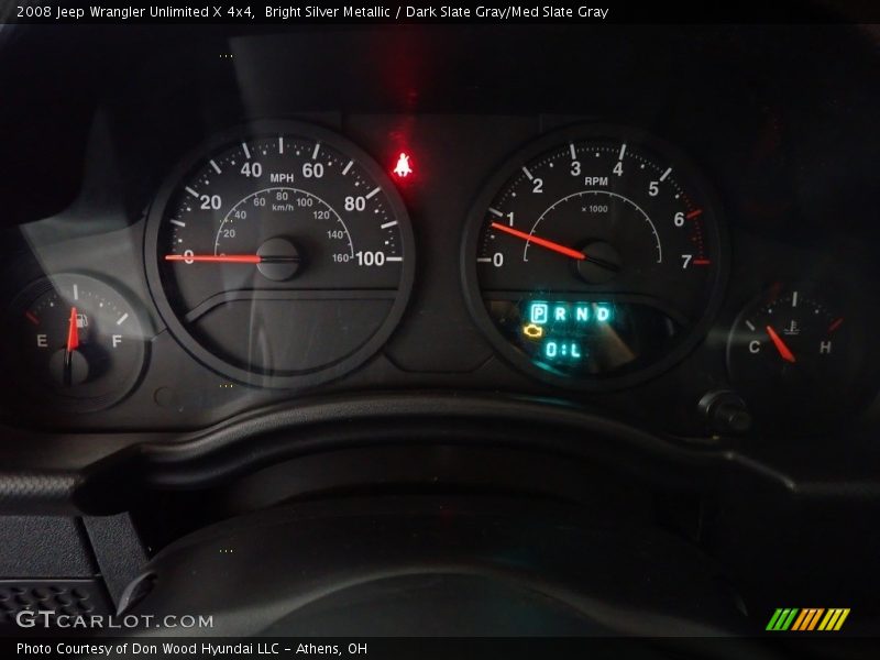 Bright Silver Metallic / Dark Slate Gray/Med Slate Gray 2008 Jeep Wrangler Unlimited X 4x4