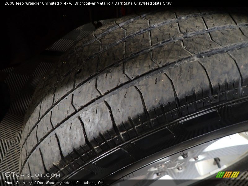 Bright Silver Metallic / Dark Slate Gray/Med Slate Gray 2008 Jeep Wrangler Unlimited X 4x4