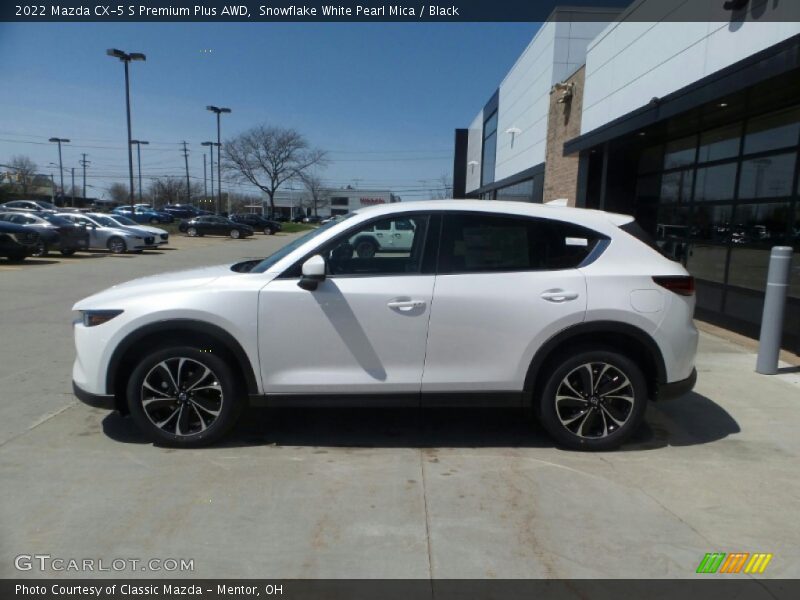 Snowflake White Pearl Mica / Black 2022 Mazda CX-5 S Premium Plus AWD