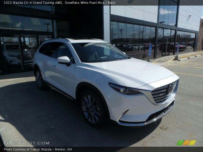 Snowflake White Pearl Mica / Black 2022 Mazda CX-9 Grand Touring AWD