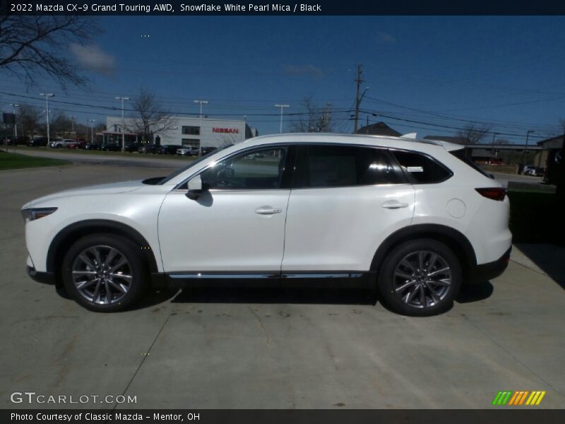 Snowflake White Pearl Mica / Black 2022 Mazda CX-9 Grand Touring AWD