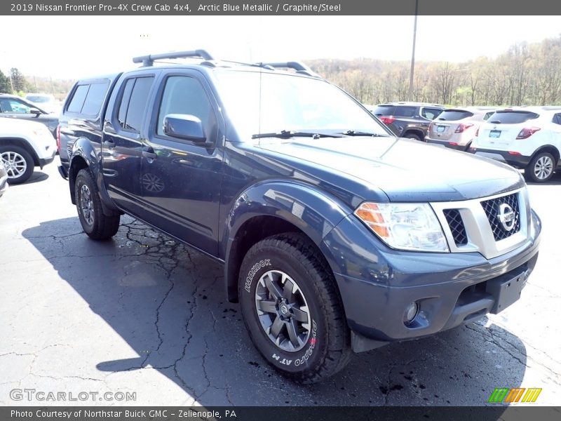 Arctic Blue Metallic / Graphite/Steel 2019 Nissan Frontier Pro-4X Crew Cab 4x4