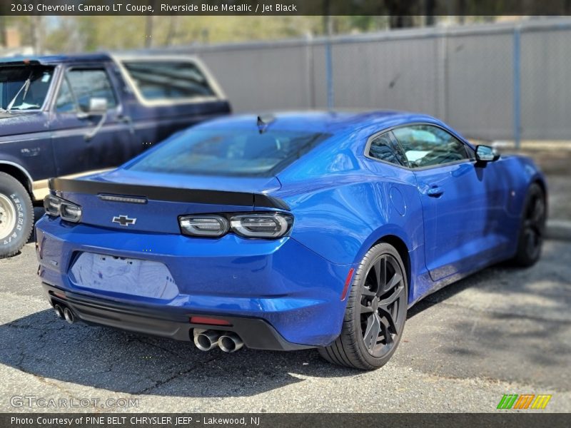 Riverside Blue Metallic / Jet Black 2019 Chevrolet Camaro LT Coupe