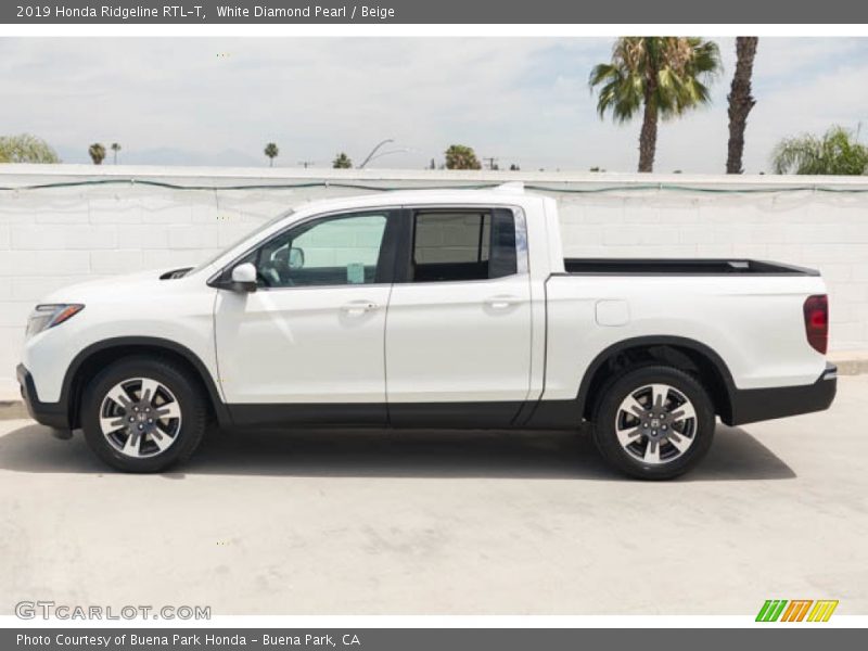 White Diamond Pearl / Beige 2019 Honda Ridgeline RTL-T