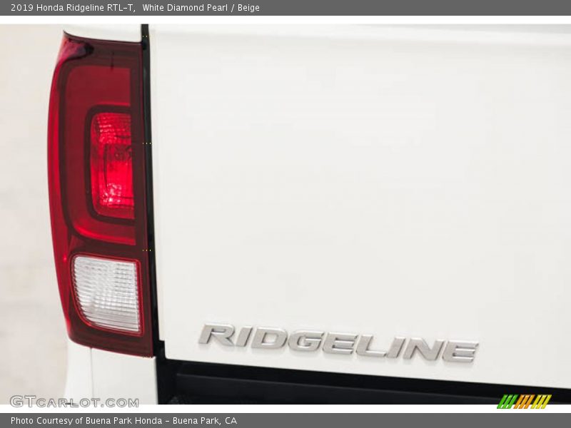 White Diamond Pearl / Beige 2019 Honda Ridgeline RTL-T