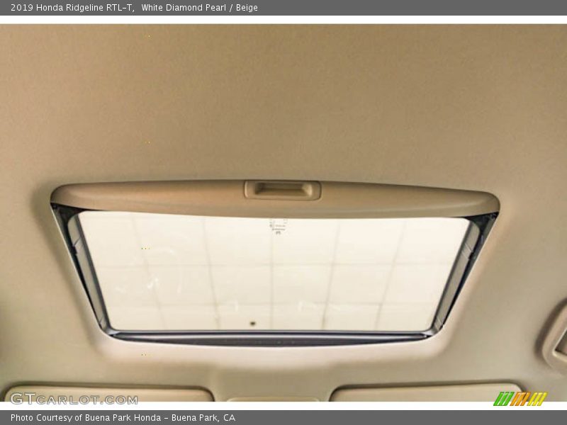 White Diamond Pearl / Beige 2019 Honda Ridgeline RTL-T