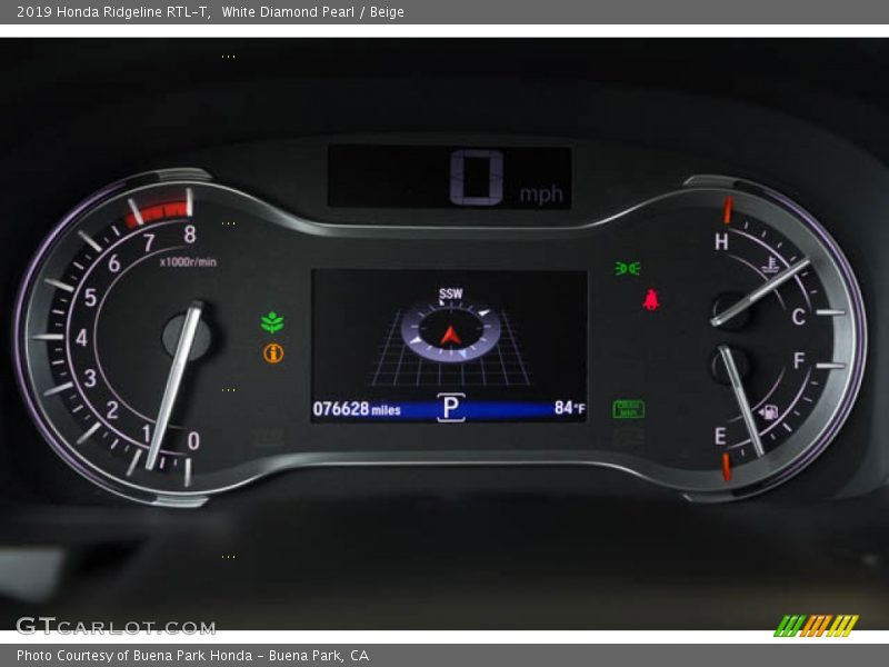 White Diamond Pearl / Beige 2019 Honda Ridgeline RTL-T