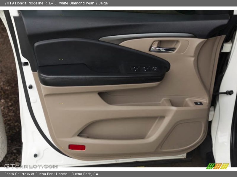 White Diamond Pearl / Beige 2019 Honda Ridgeline RTL-T