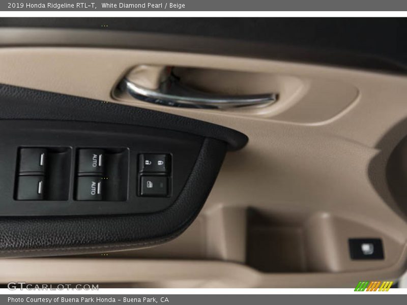 White Diamond Pearl / Beige 2019 Honda Ridgeline RTL-T