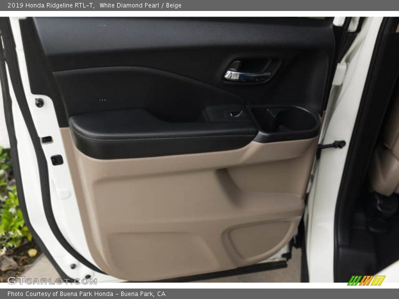 White Diamond Pearl / Beige 2019 Honda Ridgeline RTL-T