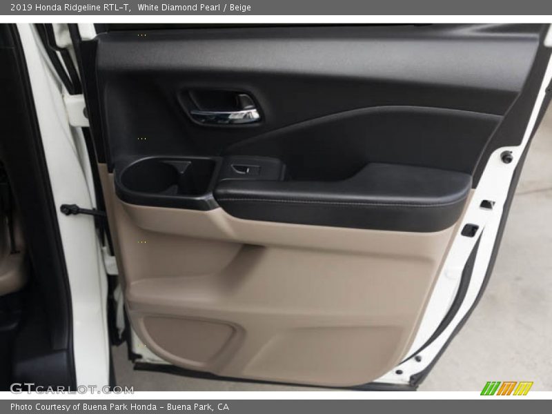White Diamond Pearl / Beige 2019 Honda Ridgeline RTL-T