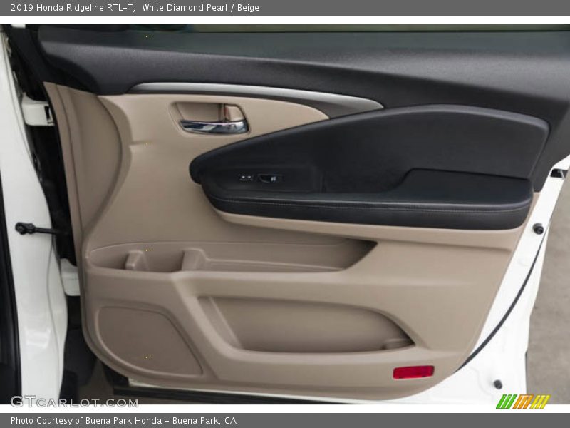White Diamond Pearl / Beige 2019 Honda Ridgeline RTL-T