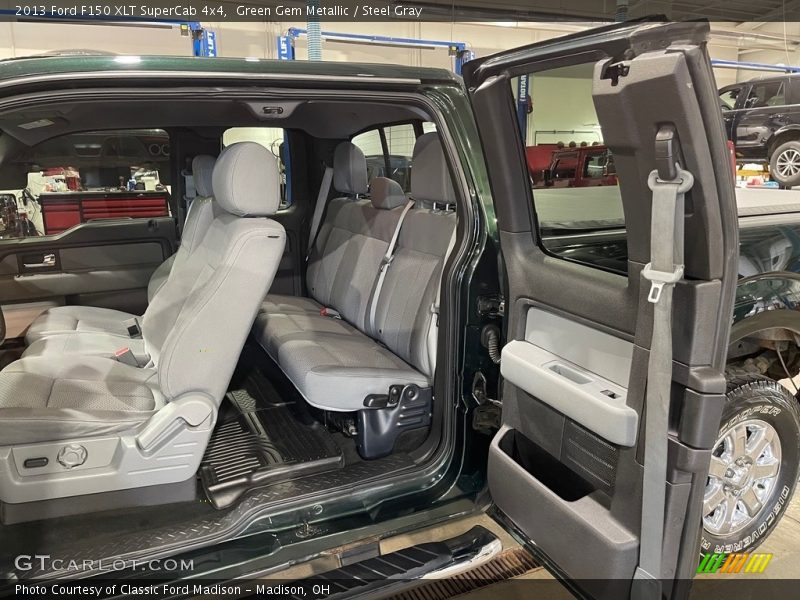 Green Gem Metallic / Steel Gray 2013 Ford F150 XLT SuperCab 4x4