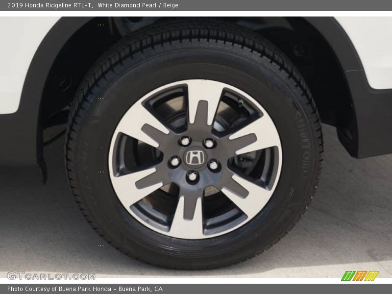 White Diamond Pearl / Beige 2019 Honda Ridgeline RTL-T