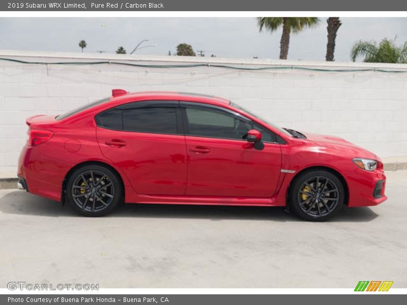 Pure Red / Carbon Black 2019 Subaru WRX Limited
