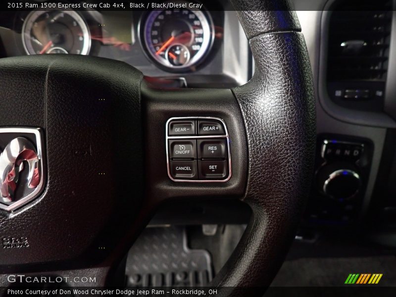 Black / Black/Diesel Gray 2015 Ram 1500 Express Crew Cab 4x4
