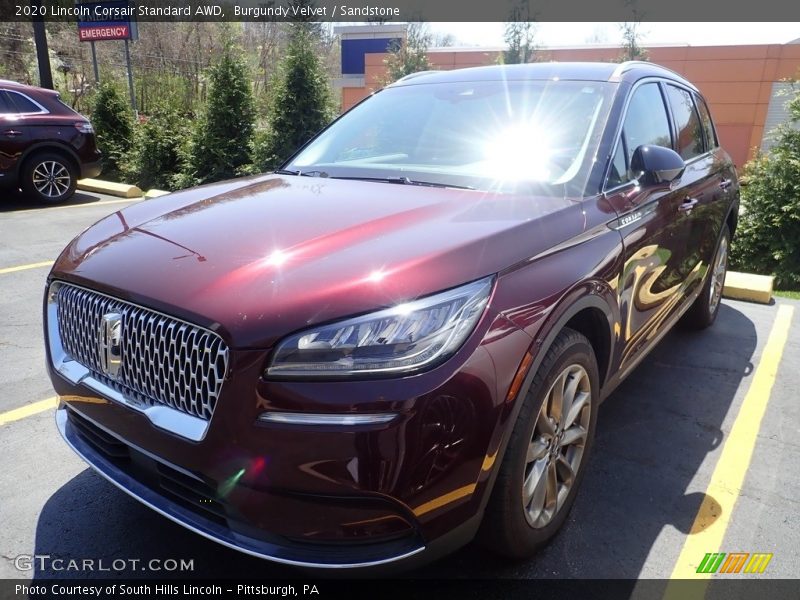 Burgundy Velvet / Sandstone 2020 Lincoln Corsair Standard AWD