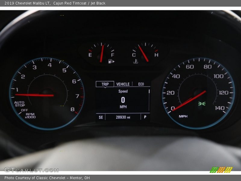 Cajun Red Tintcoat / Jet Black 2019 Chevrolet Malibu LT