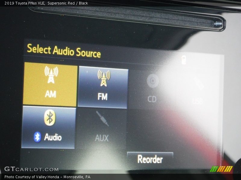 Supersonic Red / Black 2019 Toyota Prius XLE