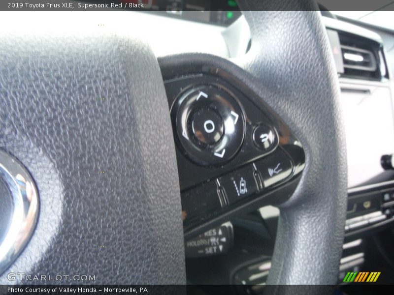 Supersonic Red / Black 2019 Toyota Prius XLE