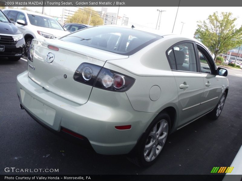 Golden Sand Metallic / Black 2009 Mazda MAZDA3 i Touring Sedan