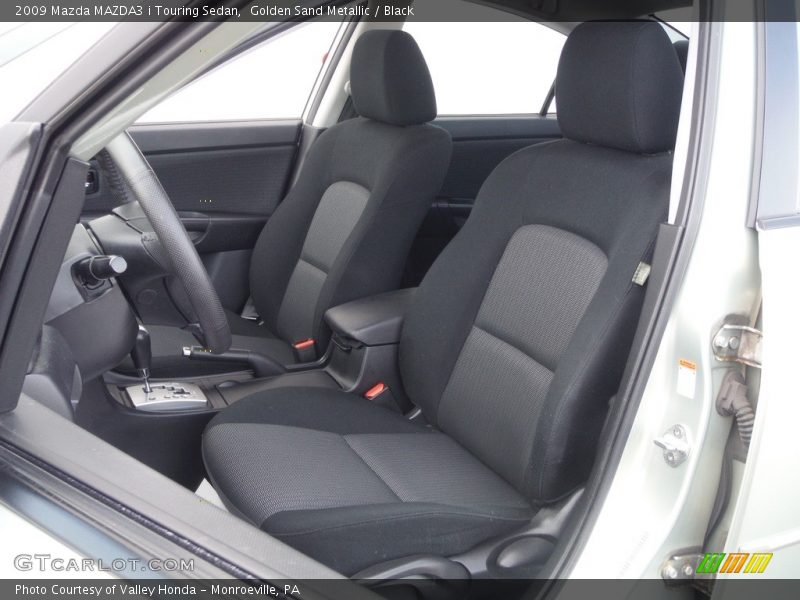 Golden Sand Metallic / Black 2009 Mazda MAZDA3 i Touring Sedan