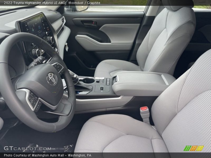 Moondust / Graphite 2022 Toyota Highlander Hybrid LE AWD