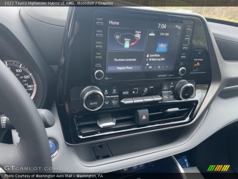 Moondust / Graphite 2022 Toyota Highlander Hybrid LE AWD