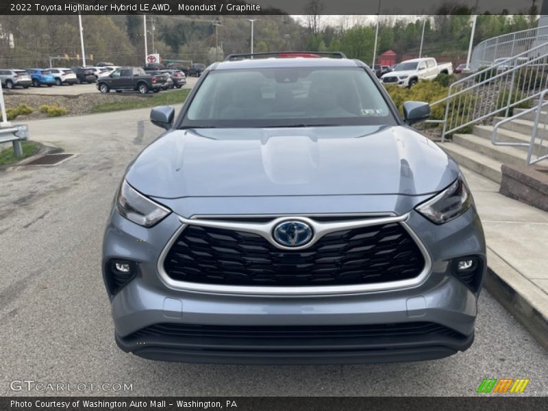 Moondust / Graphite 2022 Toyota Highlander Hybrid LE AWD