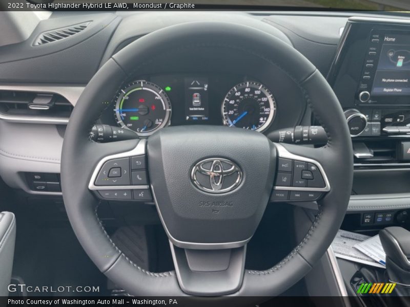 Moondust / Graphite 2022 Toyota Highlander Hybrid LE AWD