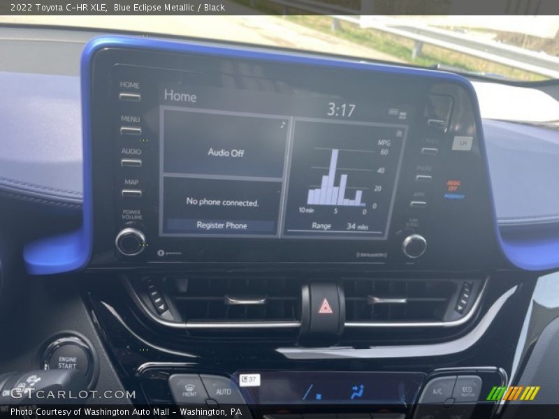 Blue Eclipse Metallic / Black 2022 Toyota C-HR XLE