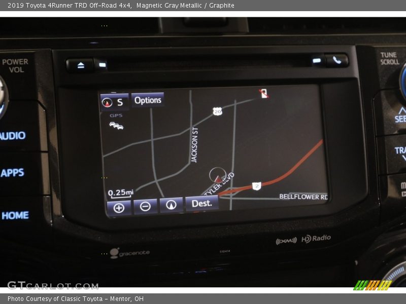 Navigation of 2019 4Runner TRD Off-Road 4x4