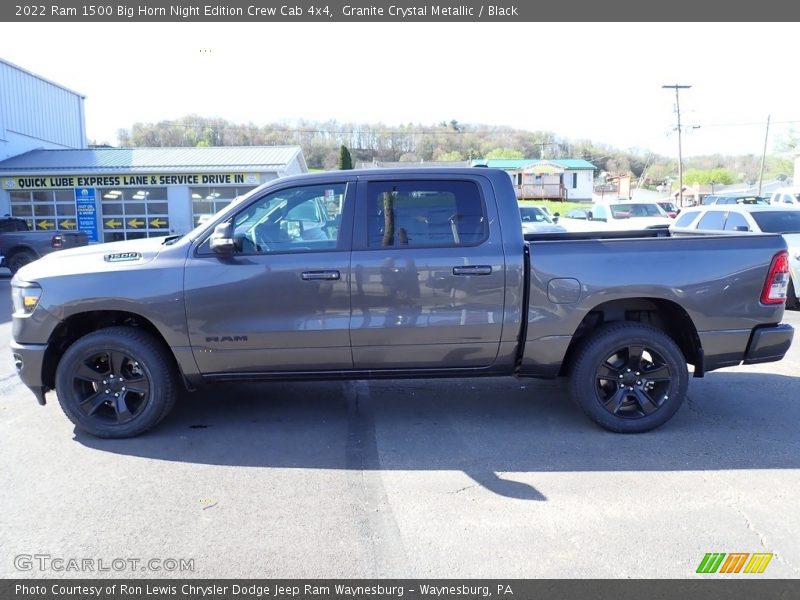 Granite Crystal Metallic / Black 2022 Ram 1500 Big Horn Night Edition Crew Cab 4x4