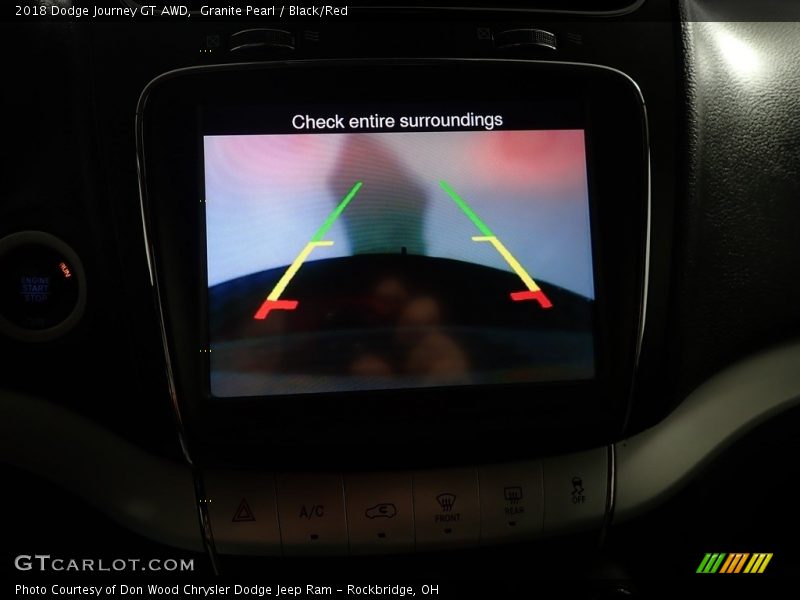 Granite Pearl / Black/Red 2018 Dodge Journey GT AWD