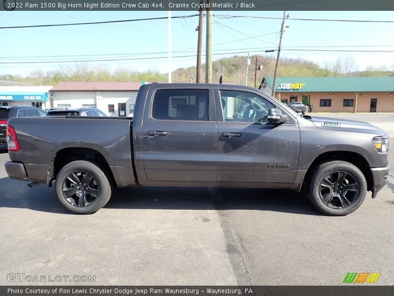 Granite Crystal Metallic / Black 2022 Ram 1500 Big Horn Night Edition Crew Cab 4x4