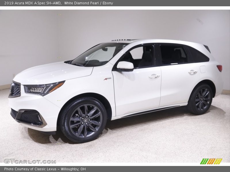 White Diamond Pearl / Ebony 2019 Acura MDX A Spec SH-AWD