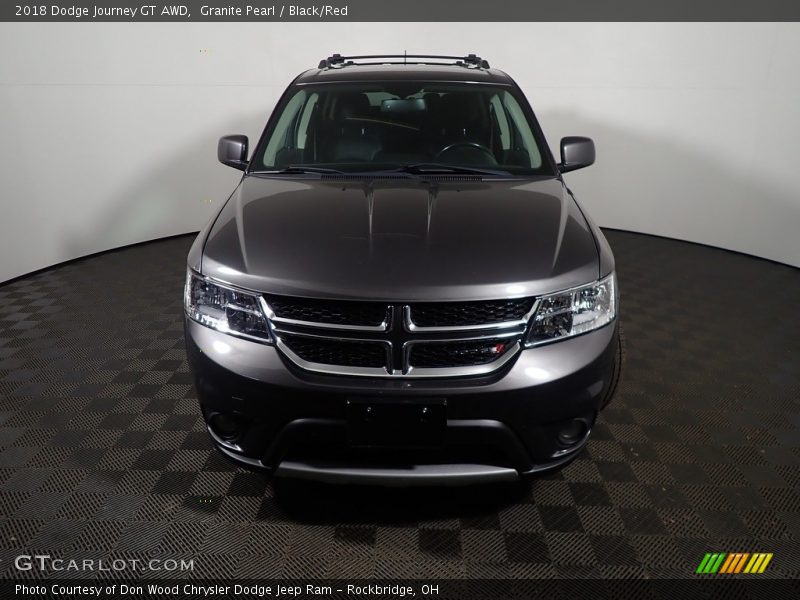 Granite Pearl / Black/Red 2018 Dodge Journey GT AWD