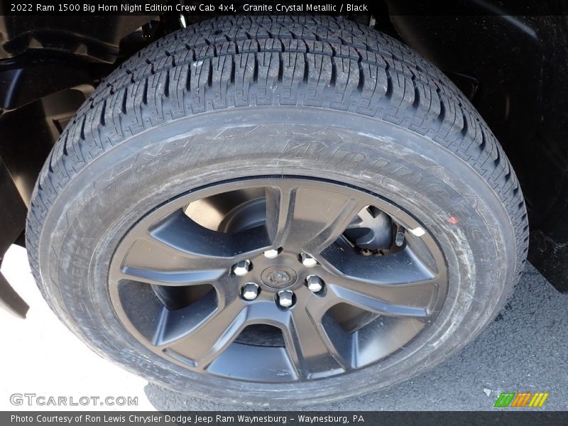 Granite Crystal Metallic / Black 2022 Ram 1500 Big Horn Night Edition Crew Cab 4x4