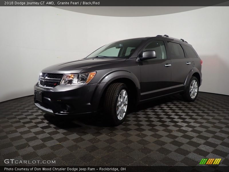 Granite Pearl / Black/Red 2018 Dodge Journey GT AWD