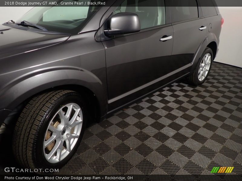 Granite Pearl / Black/Red 2018 Dodge Journey GT AWD