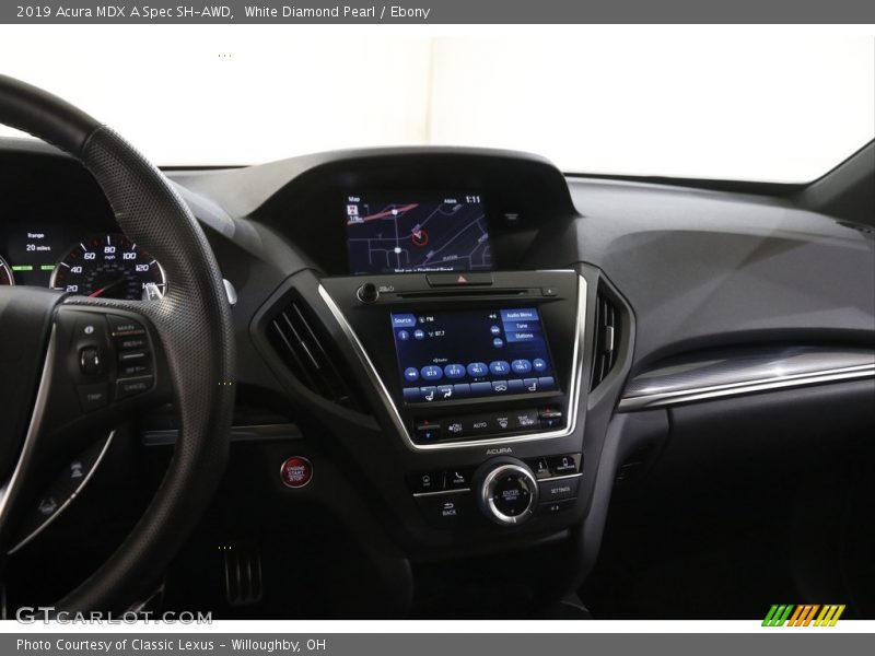 White Diamond Pearl / Ebony 2019 Acura MDX A Spec SH-AWD